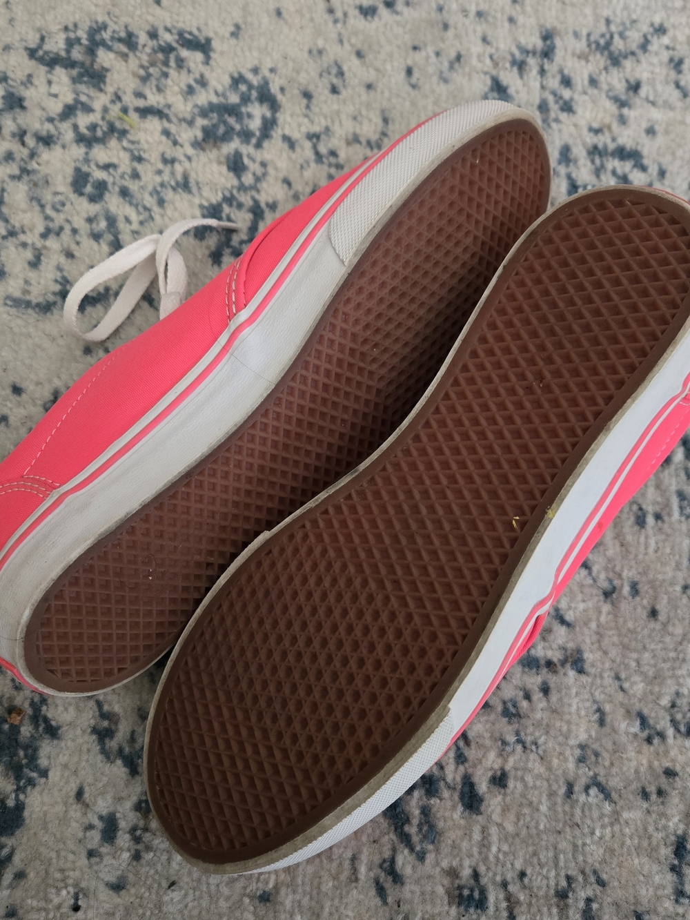 Vans Neon Pink Canvas Lace-Up Sneakers - Picture 4 of 5